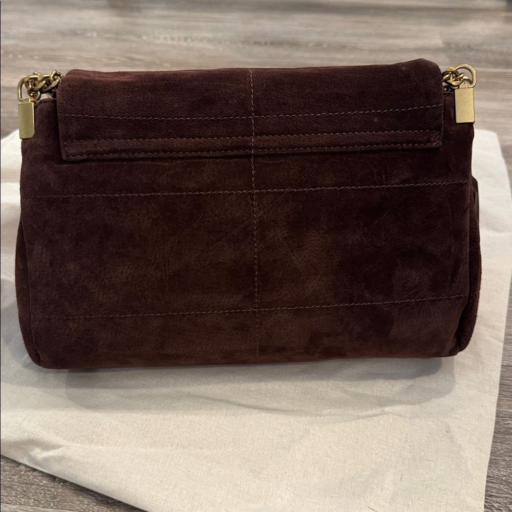 Zara leather chocolate brown leather shoulder bag purse - Picture 13 of 14